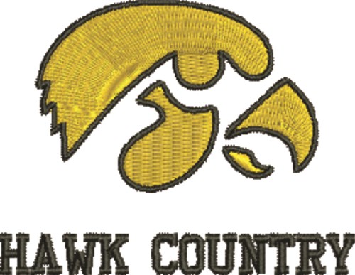 Hawk Country Machine Embroidery Design