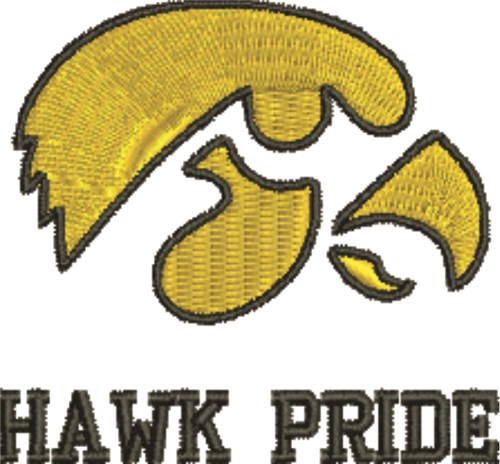 Hawk Pride Machine Embroidery Design