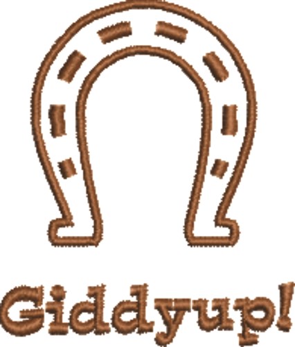 Giddyup Machine Embroidery Design