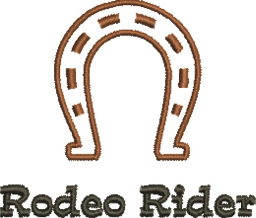 Rodeo Rider Machine Embroidery Design