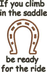 Picture of In The Saddle Machine Embroidery Design