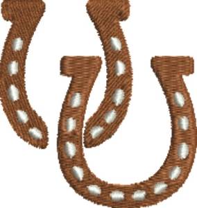 Picture of Horseshoe Pair Machine Embroidery Design