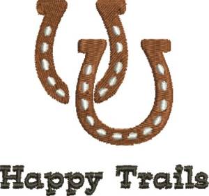 Picture of Happy Trails Machine Embroidery Design