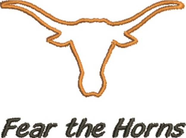 Picture of Fear The Horns Machine Embroidery Design