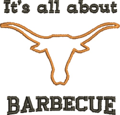 All About Barbecue Machine Embroidery Design