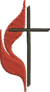 Picture of Methodist Cross Machine Embroidery Design