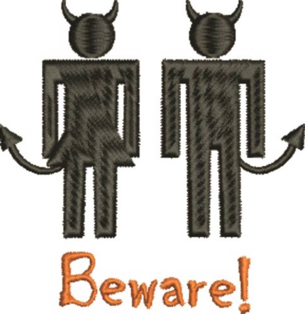 Picture of Beware Halloween Machine Embroidery Design