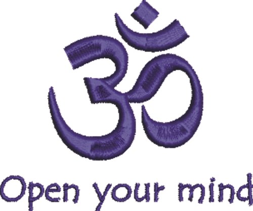 Open Your Mind Machine Embroidery Design