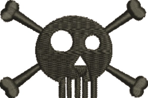Skull & Crossbones Machine Embroidery Design