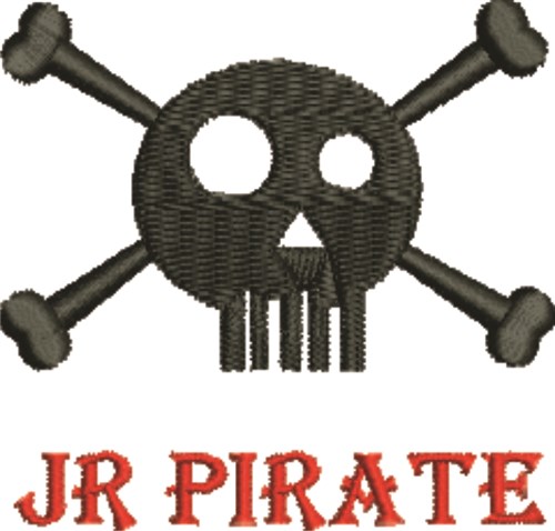 Jr Pirate Machine Embroidery Design