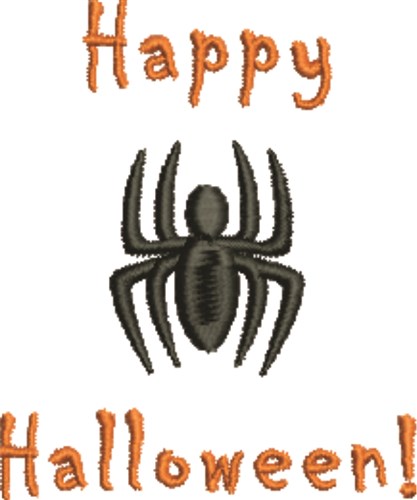 Halloween Spider Machine Embroidery Design