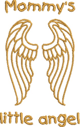 Mommys Angel Machine Embroidery Design