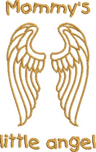 Picture of Mommys Angel Machine Embroidery Design