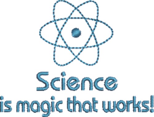 Science Works Machine Embroidery Design