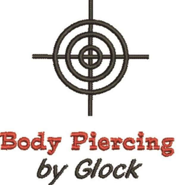 Picture of Body Piercing Machine Embroidery Design