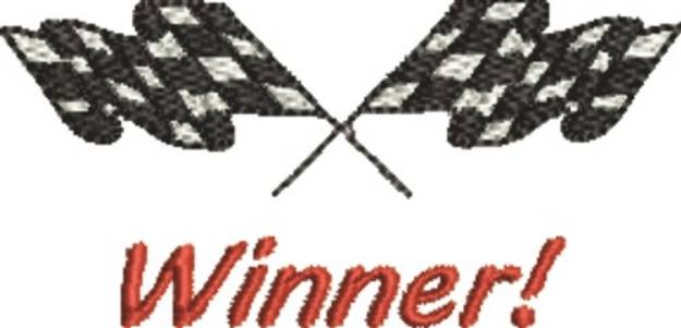 Picture of Winner Flags Machine Embroidery Design