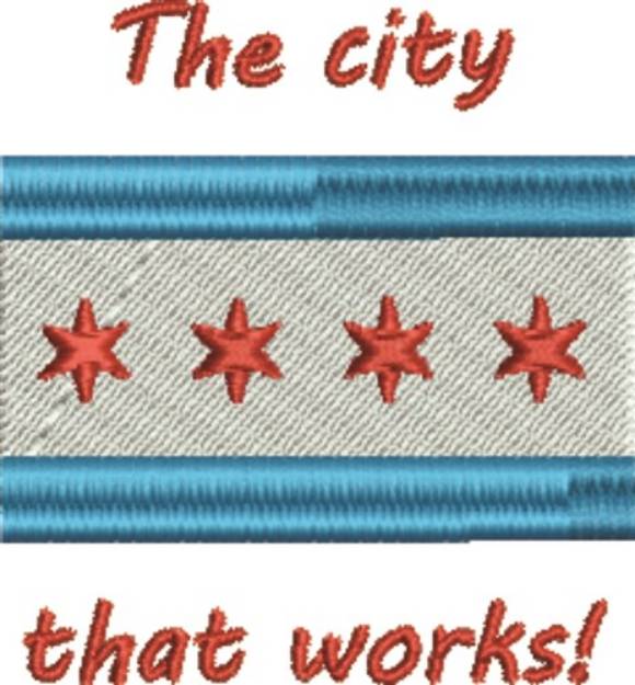 Picture of City That Works Machine Embroidery Design