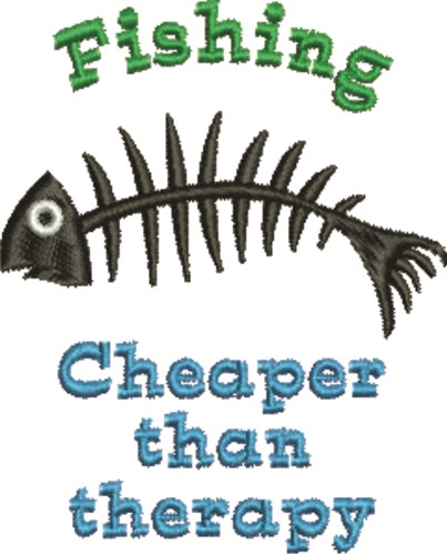 Fishing Therapy Machine Embroidery Design
