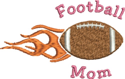 Football Mom Machine Embroidery Design