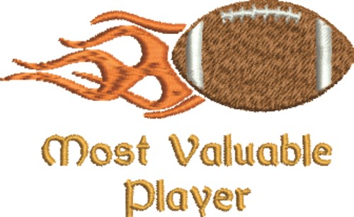 Most Valuable Player Machine Embroidery Design