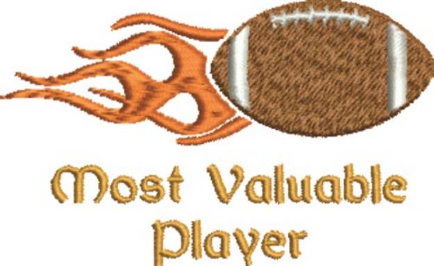 Picture of Most Valuable Player Machine Embroidery Design