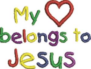 Picture of Belongs To Jesus Machine Embroidery Design