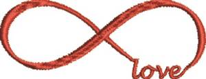 Picture of Love Infinity Machine Embroidery Design