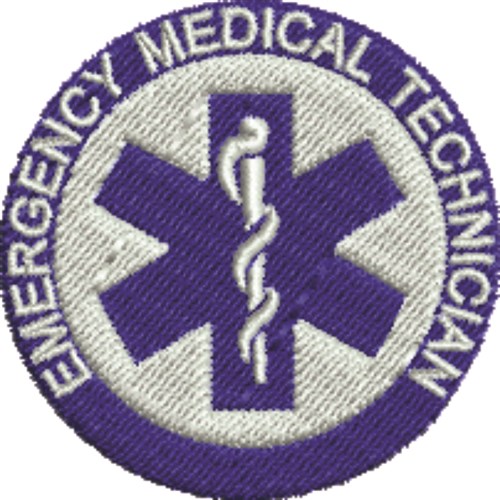 Emergency Medical Technician Machine Embroidery Design