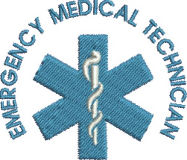 Picture of Emergency Medical Technician Machine Embroidery Design