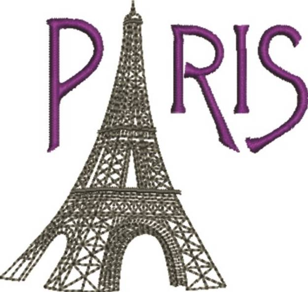 Picture of Paris Tower Machine Embroidery Design