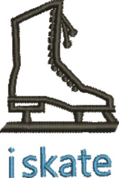 Picture of I Skate Machine Embroidery Design