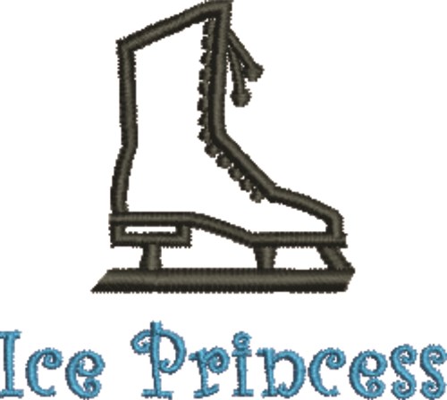 Ice Princess Machine Embroidery Design
