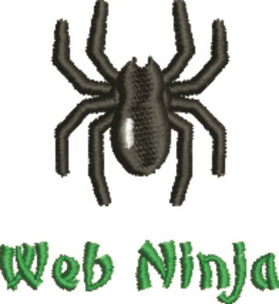 Picture of Web Ninja Machine Embroidery Design
