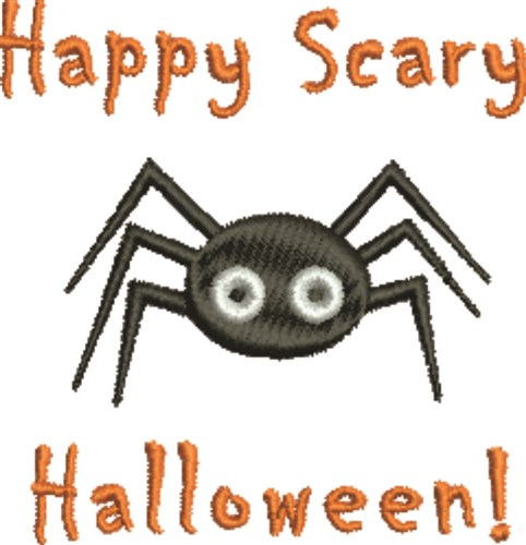 Scary Halloween Machine Embroidery Design