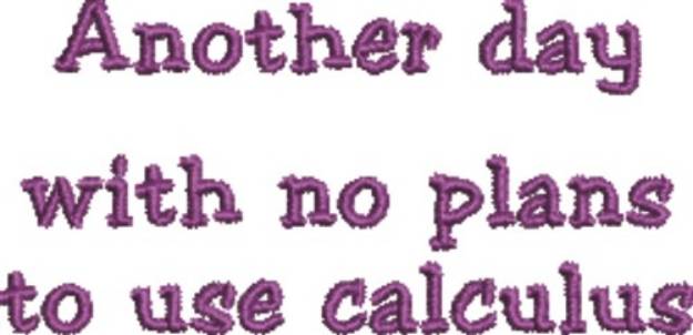 Picture of Use Calculus Machine Embroidery Design