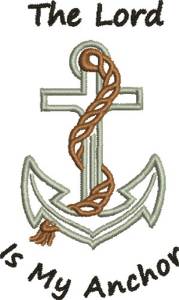 Picture of Lord Is Anchor Machine Embroidery Design