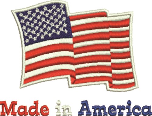 Made In America Machine Embroidery Design