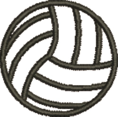 Volleyball Machine Embroidery Design