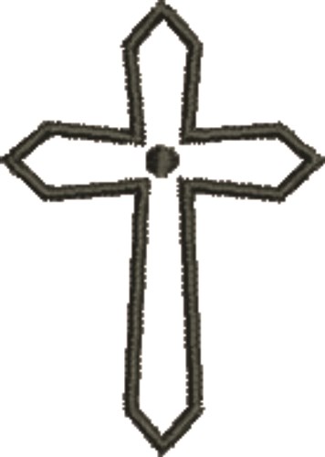 Crucifix Machine Embroidery Design