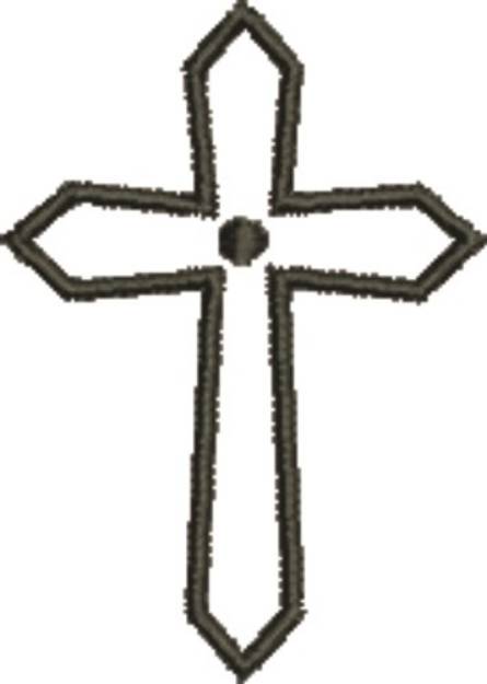 Picture of Crucifix Machine Embroidery Design
