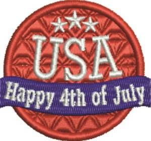Picture of USA 4th Of July Machine Embroidery Design