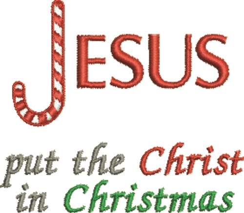 Jesus Christmas Machine Embroidery Design