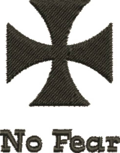 Picture of Maltese Cross No Fear Machine Embroidery Design