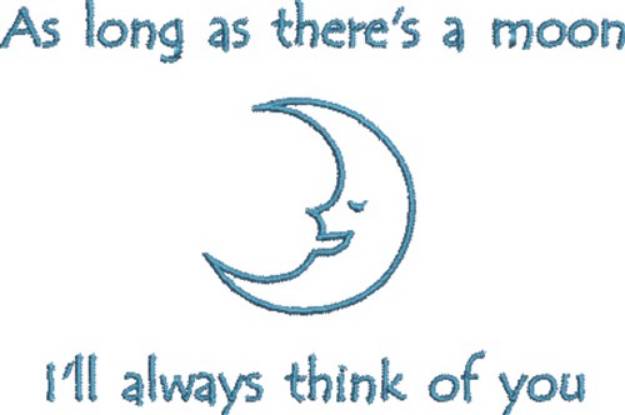 Picture of Think Of You Moon Machine Embroidery Design