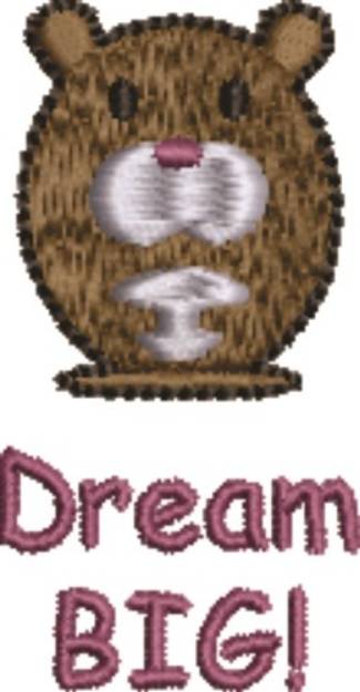 Picture of Dream Big Mouse Machine Embroidery Design