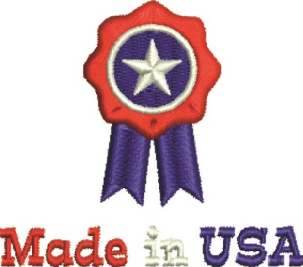 Picture of Made In USA Ribbon Machine Embroidery Design