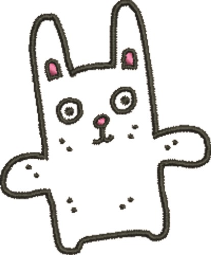 Silly Bunny Machine Embroidery Design