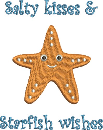 Starfish Wishes Machine Embroidery Design