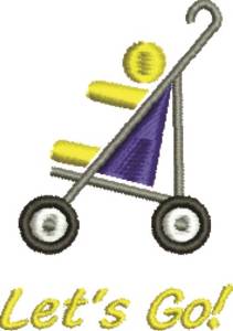 Picture of Stroller - Lets Go! Machine Embroidery Design