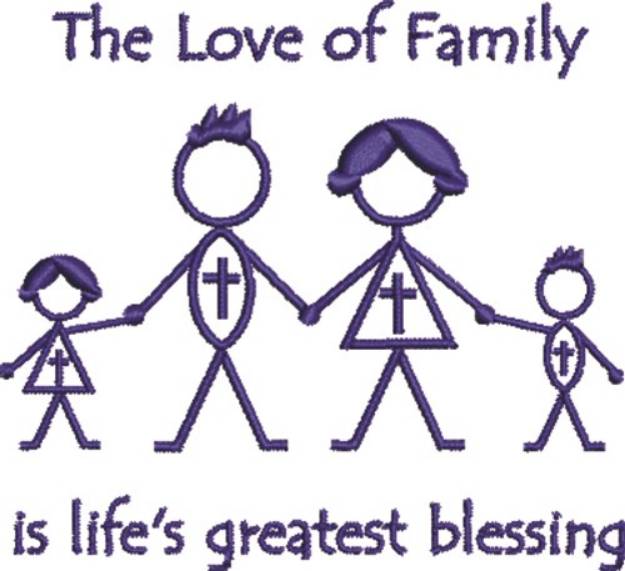 Picture of Christian Family Machine Embroidery Design